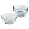 Pyrex 4.88 in. W X 4.88 in. L Custard Cups Clear , 4PK 6001143